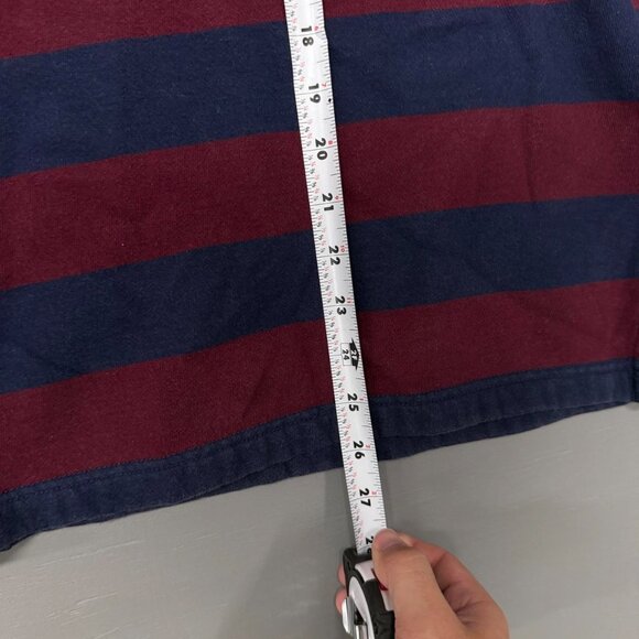 Vintage Polo by Ralph Lauren 80s Striped Rugby‎ Turtleneck Sweater Small - Picture 5 of 6